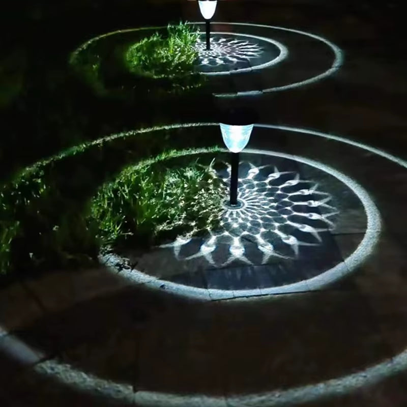 Illuminate Your Outdoors with the Circle Shadow Solar Garden Light - Stylish, Waterproof, and Energy Efficient!