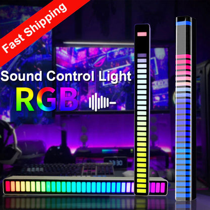 Transform Your Space with RGB Music Synchronization LED Ambient Lights - App Controlled for Car, TV, Gaming, and More!