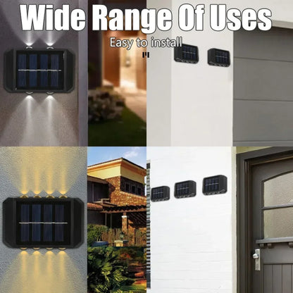 Illuminate Your Outdoors with Solar LED Wall Lights - Waterproof, Dusk to Dawn Lighting for Gardens, Yards, and Porches