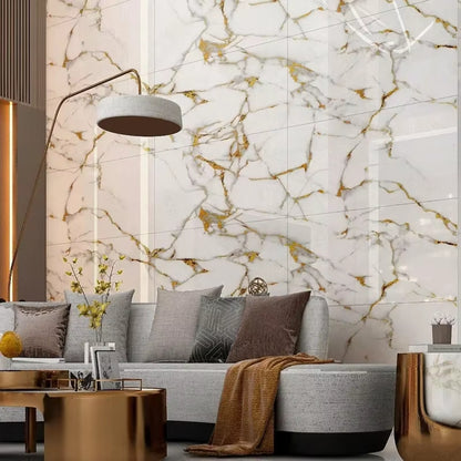 Transform Your Space with 10PCS Waterproof 3D Ceramic Tile Stickers - Imitation Marble, Self-Adhesive Wall & Floor Sheets for Effortless Home Renovation