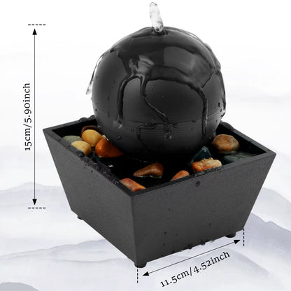 Transform Your Space with Our Tabletop Waterfall Fountain - Perfect for Relaxation, Meditation, and Charming Home Decor!