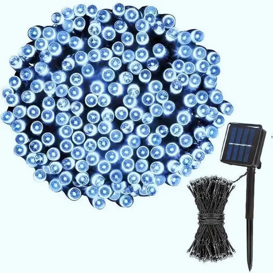 Illuminate Your Outdoors with LED Solar String Lights - 8 Modes Twinkle Fairy Lights for Magical Garden and Holiday Decor