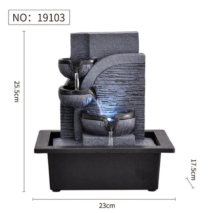 Elevate Your Space with a Handcrafted Indoor Water Fountain - Stunning Feng Shui Decor for Serenity and Style