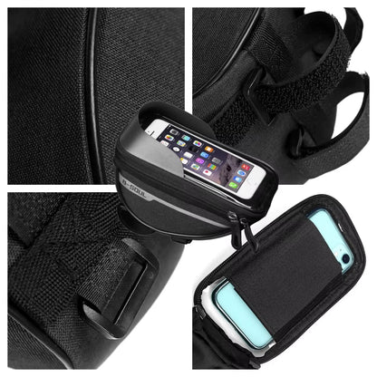 Ultimate Waterproof Bicycle Bag - 1L Top Tube Bike Bag with Touch Screen for Phones - Perfect Cycling Accessory!