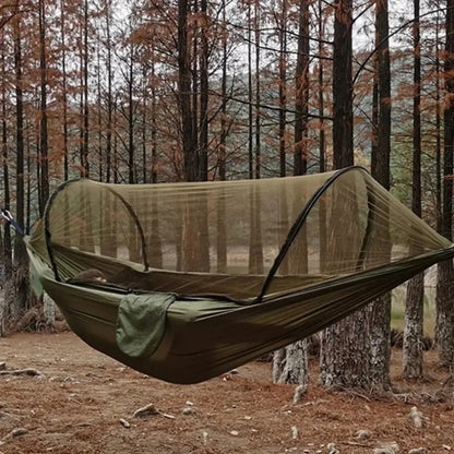 Experience Ultimate Comfort with Our Mosquito-Proof Lightweight Outdoor Camping Hammock - Durable Parachute Fabric, Perfect for Adventures and Relaxation, 250x120 cm