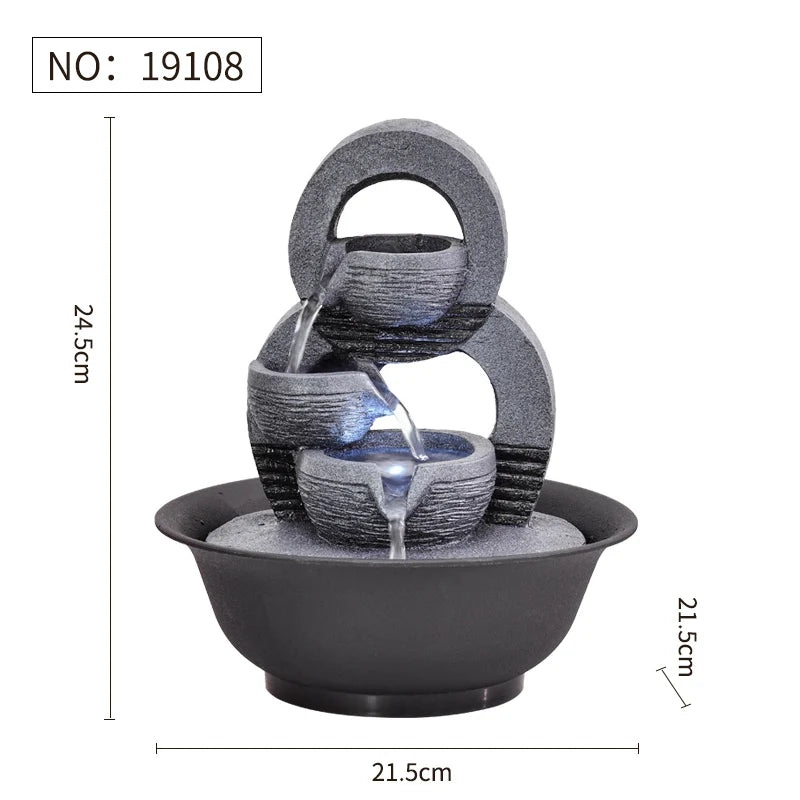 Elevate Your Space with a Handcrafted Indoor Water Fountain - Stunning Feng Shui Decor for Serenity and Style