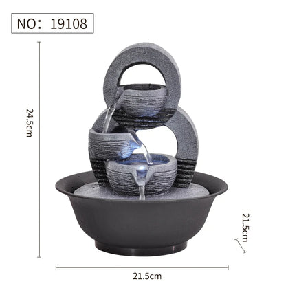 Elevate Your Space with a Handcrafted Indoor Water Fountain - Stunning Feng Shui Decor for Serenity and Style