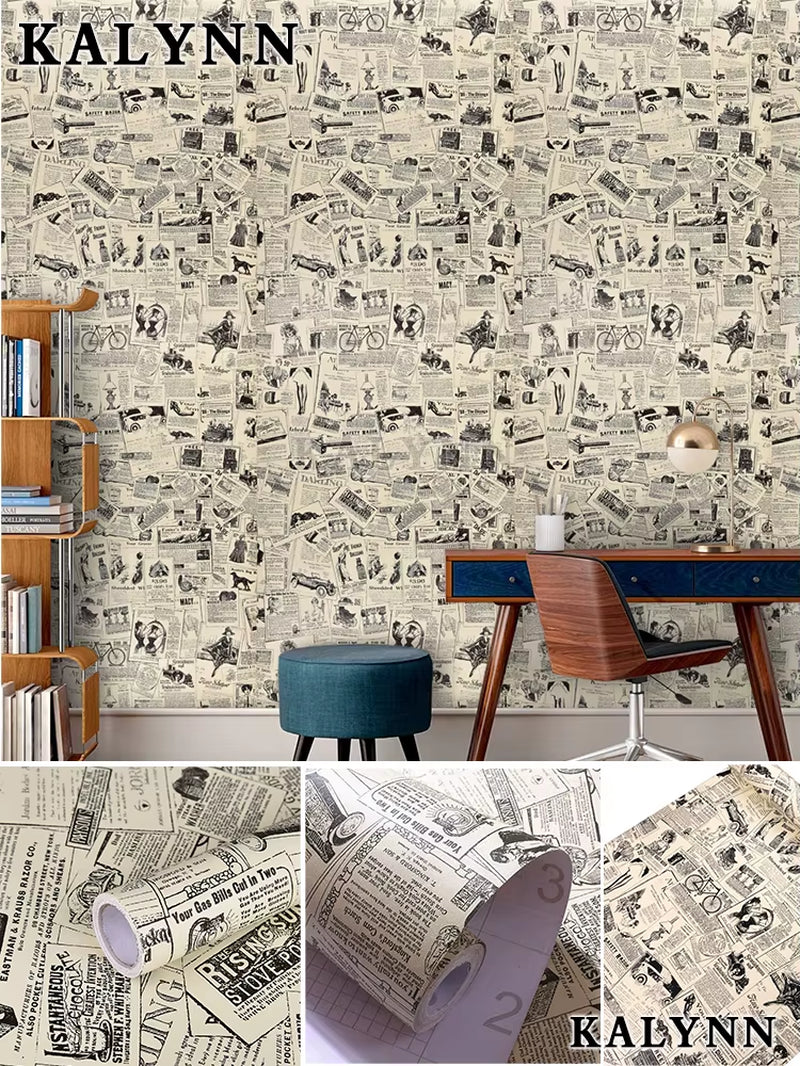 Transform Your Space with Vintage Wood Grating Wallpaper - Self-Adhesive, Removable & Easy to Apply!