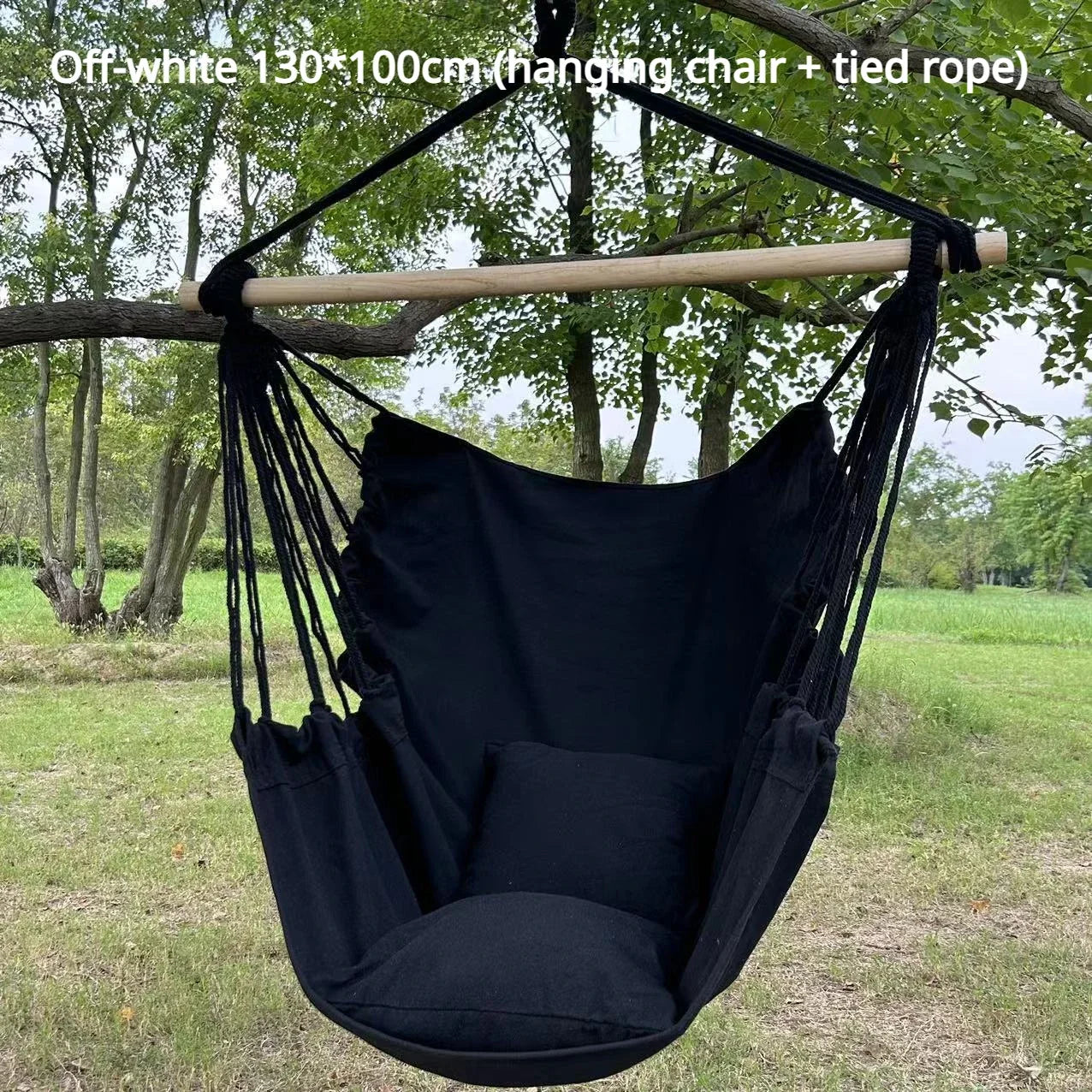 Experience Ultimate Relaxation with Our 1Pc Leisure Fabric Hammock Chair - Perfect for Outdoor Swinging and Dormitory Use!