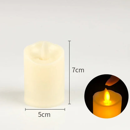 Illuminate Your Celebrations with Flameless Flickering LED Candles - Perfect Battery-Powered Decor for Weddings and Birthdays!