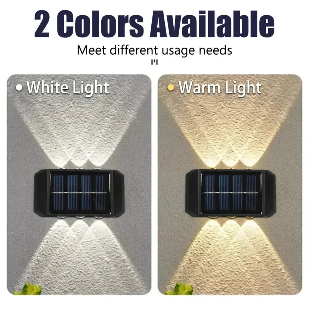 Illuminate Your Outdoors with Solar LED Wall Lights - Waterproof, Dusk to Dawn Lighting for Gardens, Yards, and Porches