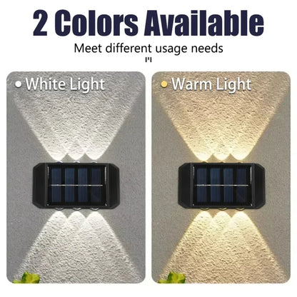 Illuminate Your Outdoors with Solar LED Wall Lights - Waterproof, Dusk to Dawn Lighting for Gardens, Yards, and Porches