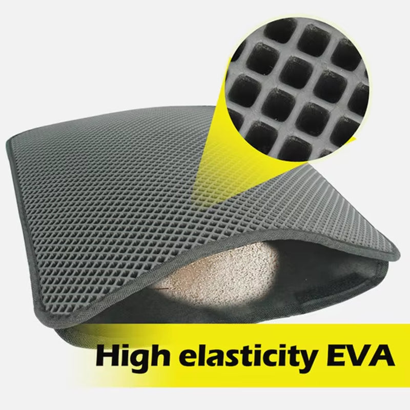 Waterproof Double Layer Cat Litter Mat & Bed Pad - The Ultimate Trapper Carpet for Litter Boxes and Pet Care