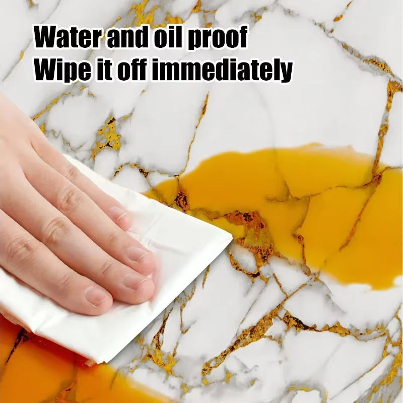 Transform Your Space with 10PCS Waterproof 3D Ceramic Tile Stickers - Imitation Marble, Self-Adhesive Wall & Floor Sheets for Effortless Home Renovation