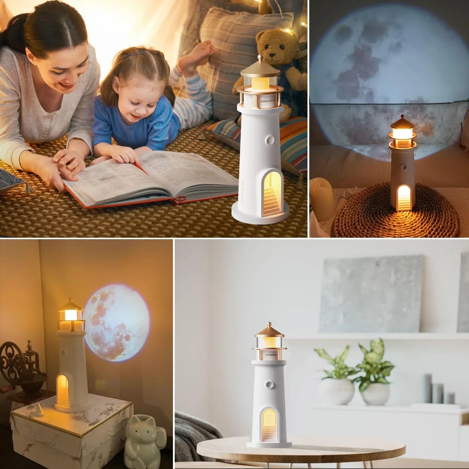 Transform Your Child's Room with the Enchanting Moon Lamp Projector: Bluetooth Music, Motion Sensor, and Cordless Convenience!