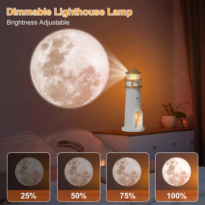 Transform Your Child's Room with the Enchanting Moon Lamp Projector: Bluetooth Music, Motion Sensor, and Cordless Convenience!