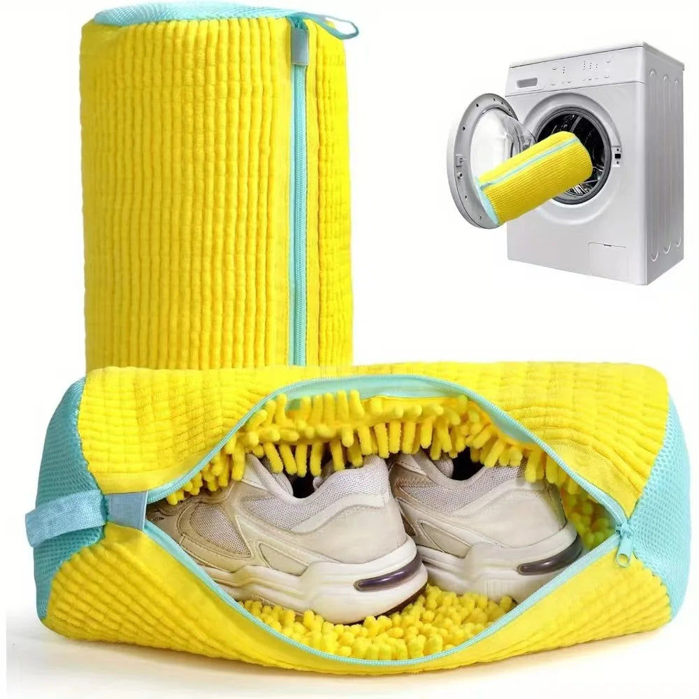 Protect Your Shoes with Our Stylish Laundry Bag - Durable Polyester Washing Bag for Easy Machine Care
