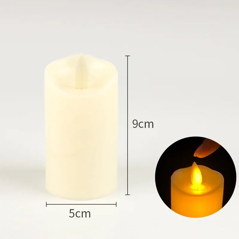 Illuminate Your Celebrations with Flameless Flickering LED Candles - Perfect Battery-Powered Decor for Weddings and Birthdays!