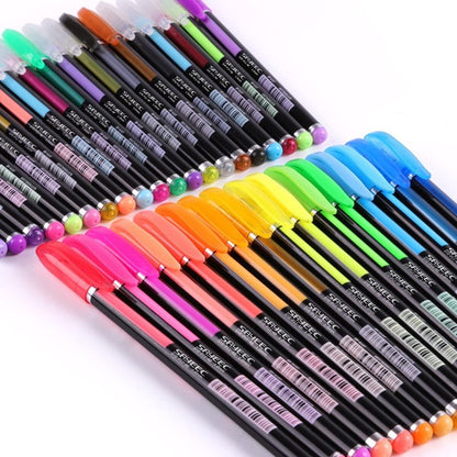 Unleash Your Creativity with the SAYEEC 48-Pack Gel Ink Pen Set – Featuring Glitter and Metallic Finishes!