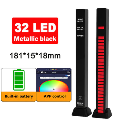 Transform Your Space with RGB Music Synchronization LED Ambient Lights - App Controlled for Car, TV, Gaming, and More!