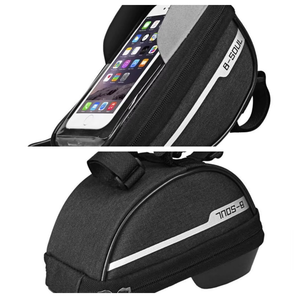 Ultimate Waterproof Bicycle Bag - 1L Top Tube Bike Bag with Touch Screen for Phones - Perfect Cycling Accessory!