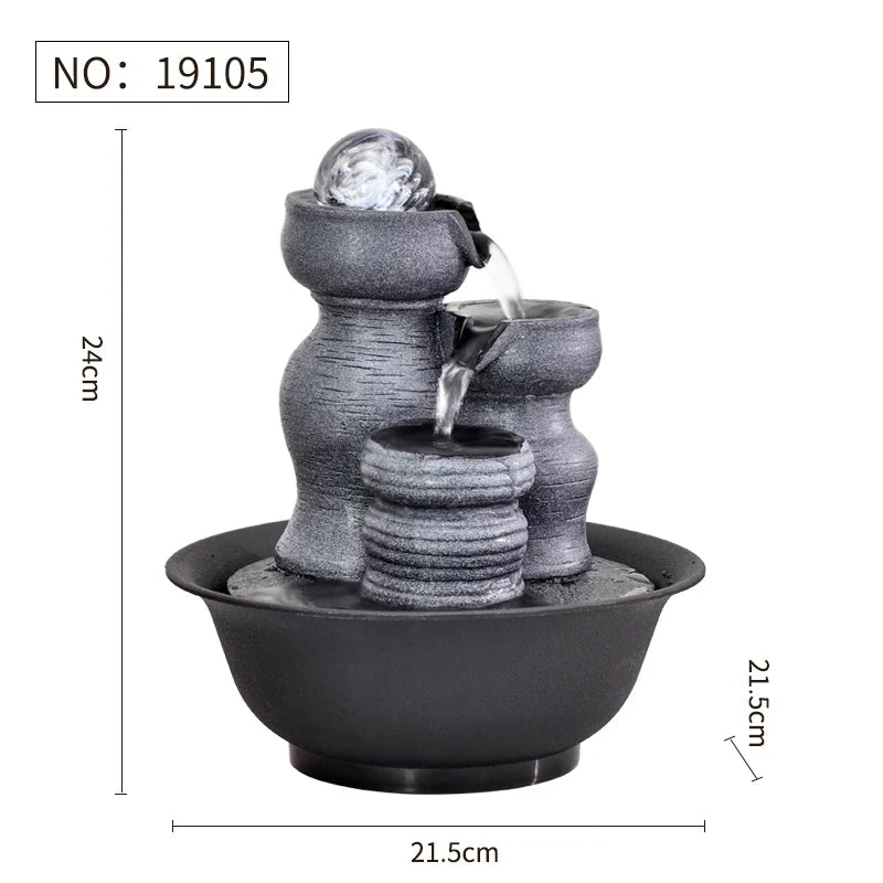 Elevate Your Space with a Handcrafted Indoor Water Fountain - Stunning Feng Shui Decor for Serenity and Style