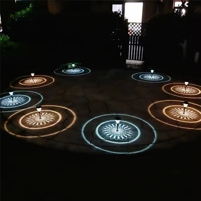 Illuminate Your Outdoors with the Circle Shadow Solar Garden Light - Stylish, Waterproof, and Energy Efficient!