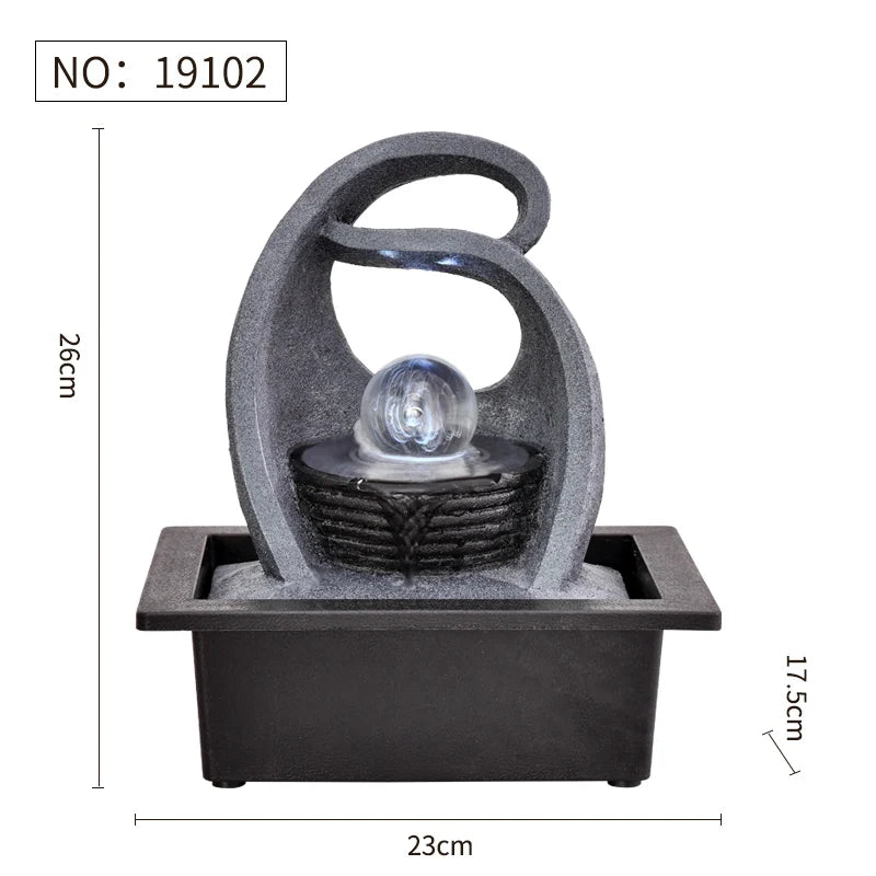 Elevate Your Space with a Handcrafted Indoor Water Fountain - Stunning Feng Shui Decor for Serenity and Style